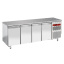 Table réfrigérée ventilée 4 portes EN 600x400 - Dessus Granit