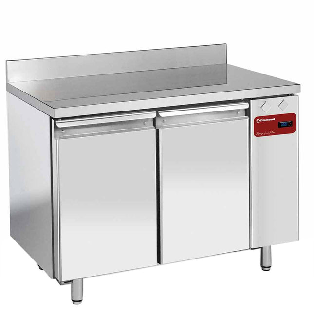 Vægfrysning bord, ventileret, 2 døre EN 600x400, 345 liter (uden gruppe)