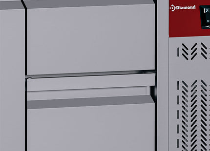 Kit of 2 drawers (1/2+1/2 h200mm), for DT../P9H