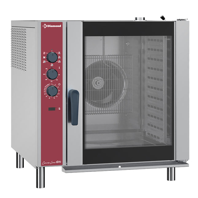 Elektrisk varmluftsugn 10x GN 1/1, automatisk luftfuktare