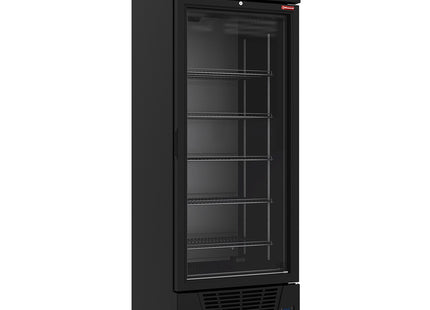Negativ kyldisplay 496 liter - 6 nivåer med ljuslåda - SVART