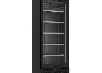 Positive refrigerated display 494 liters BLACK with lightbox