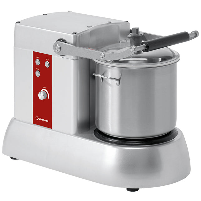 Cutter inox 15 litres, modèle de table, vitesse variable