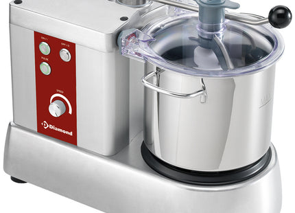 Cutter inox, 6 litres, vitesse variable