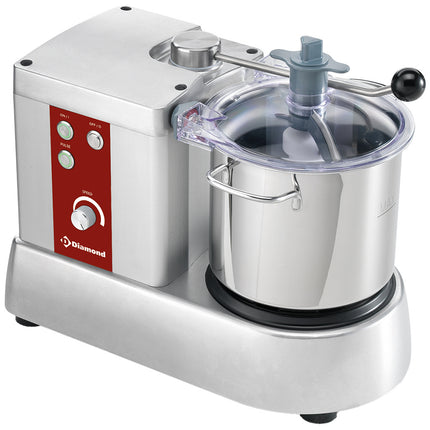 Cutter inox, 6 litres, vitesse variable