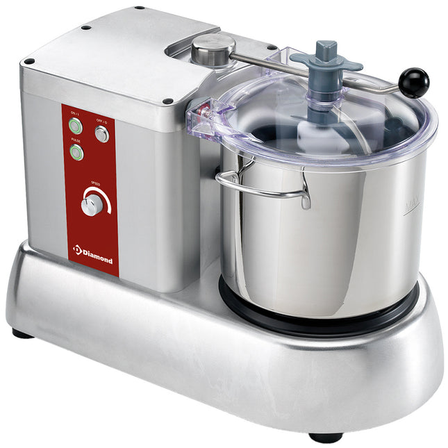 Cutter inox, 9 litres, vitesse variable