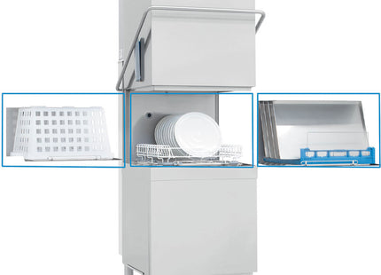 Hood dishwasher, basket 600x500 mm + condenser-recuperator of the steam