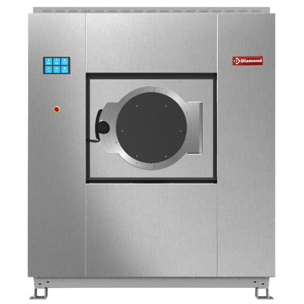 Lave-linge industriel avec super essorage 40 kg "inox"