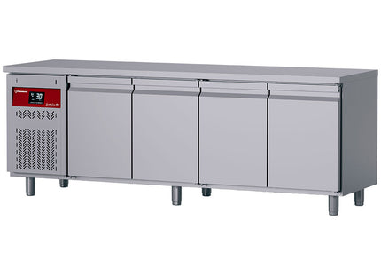 Table réfrigérante ventilée, 4 portes GN 1/1, 550 Lit. unité à gauche