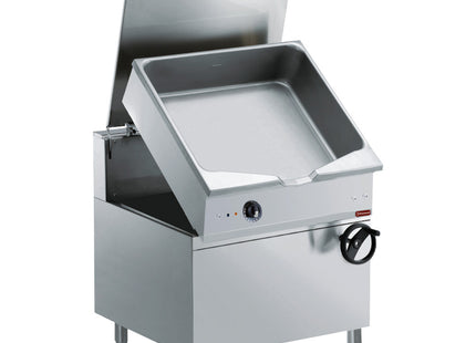 Automatique. poêle culbutante électrique, bassine "Duomat" 80 L., sur placard