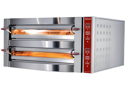 Electric oven, 2 chambers, 2x 6 pizzas 350 mm