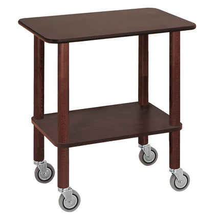 Trillebord, treføtter, 2 plan, "wengé"