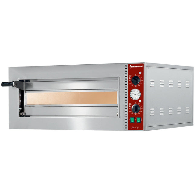 Elektrisk pizzaovn Ø 420 mm, kammer 420x420xh140 mm