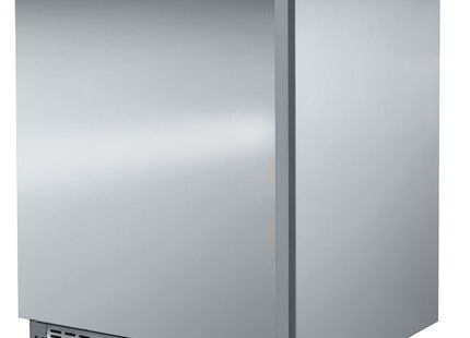 Statisk frys, 150 liter. rostfritt stål