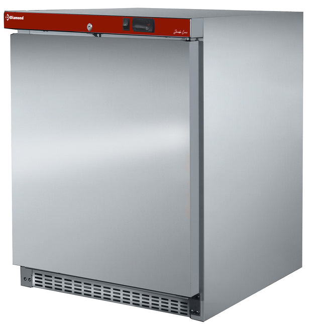 Statisk fryser, 150 liter. rustfrit stål