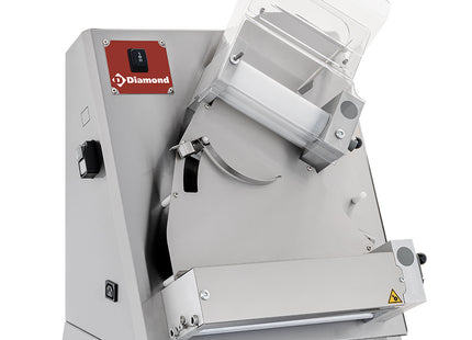 Pizza roller Ø 320 mm, 2 rollers, in stainless steel