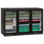 Ventilated bottle cooler, "Back Bar", 3 swing doors