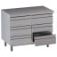 Table on cupboard with 6 drawers