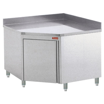 Tables on cupboard with angle 90°