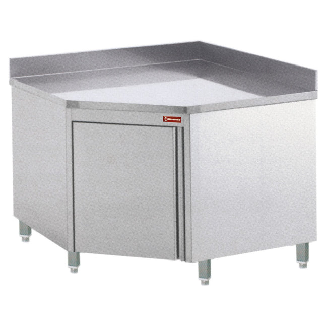 Tables on cupboard with angle 90°