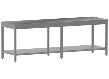 Work table with undershelf