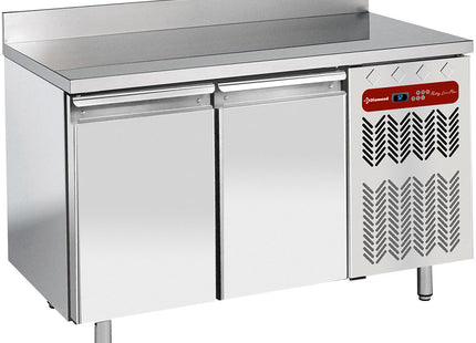 Wall freezing table, ventilated, 2 doors EN 600x400, 345 liters