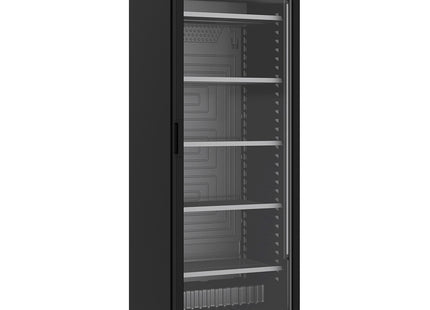 Ventilert displayenhet positiv 382 liter SVART