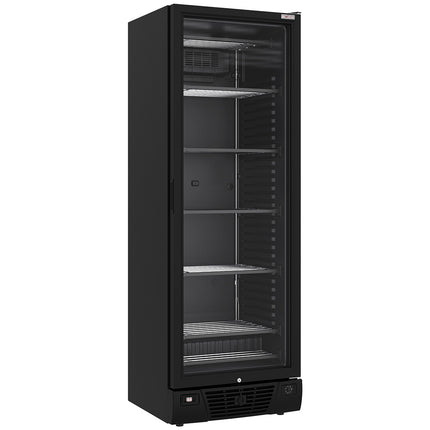 Vitrine négative ventilée 382 litres - 5 niveaux fixes - NOIR