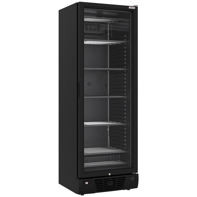 Vitrine négative ventilée 382 litres - 5 niveaux fixes - NOIR