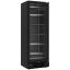 Negative ventilated display case 382 liters - 5 fixed levels - BLACK