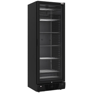 Negative ventilated display case 382 liters - 5 fixed levels - BLACK