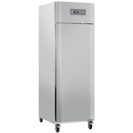 Ventilated freezer cabinet 600 liters 1 door GN 2/1, on wheels, 2 with brakes