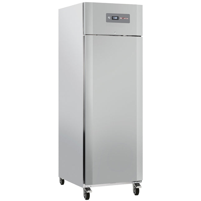 Ventilert fryseskap 600 liter 1 dør GN 2/1, på hjul, 2 med bremser