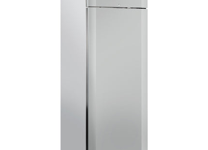 Ventilated fridge 600 liters 1 door GN 2/1, on wheels, 2 with brakes