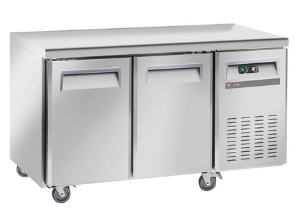 Freezing table, ventilated, 2 doors GN 1/1, on wheels, 2 with brakes