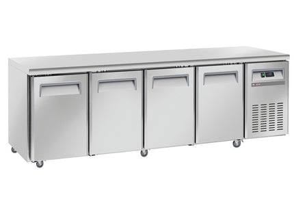 Cooling table, ventilated, 4 doors GN 1/1, on wheels, 2 with brakes