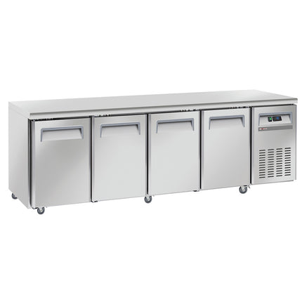Cooling table, ventilated, 4 doors GN 1/1, on wheels, 2 with brakes