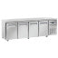Cooling table, ventilated, 4 doors GN 1/1, on wheels, 2 with brakes