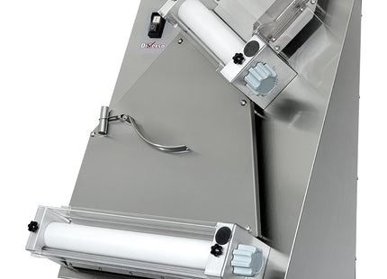 Pizza roller Ø 400 mm, 2 rollers, in stainless steel