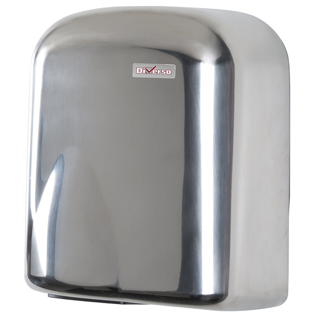 Sèche-mains électrique, acier inoxydable