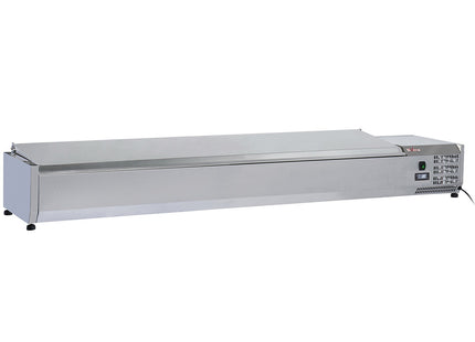 Topping shelf 9x GN1/3-150 mm, with stainless steel lid