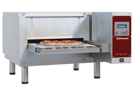 Ventilated ovens with heat transition electric width 400mm