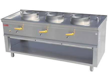 Wok stove 3 burners
