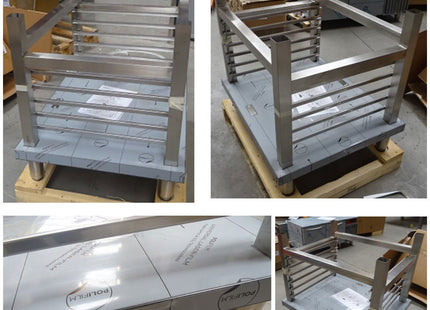 Undercarriage with plate structure, ovens 6 & 10x GN 1/1