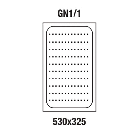 Gastronom perforated tray 1/1 h40 mm