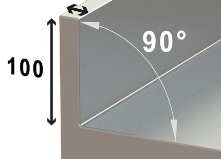 Stainless steel sink ECO 1 tank and right drain surface, without lower shelf