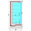 Refrigerated wall element, self-service, swing doors - FULL BLACK