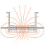 Induksjonsplate "wok" 3500 watt, taktile taster