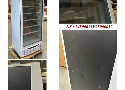 Static freezer, glass door, 525 liters, GN2/1+600x400, white
