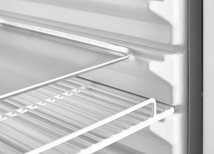 Réfrigérateur ventilé, 525 litres, porte vitrée, GN2/1+600x400, inox